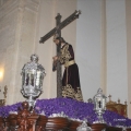 Jesus Nazareno Abrazado a la Cruz sobre su "paso" procesional