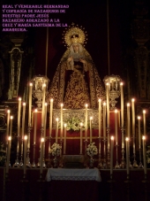 Altar instalado con motivo del Triduo a Maria Stma de la Amargura. Año 2013